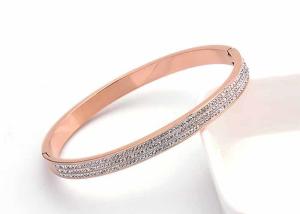 China Naan diamond titanium steel gift bracelet popular more than 300 diamond open bracelets spot wholesale factory