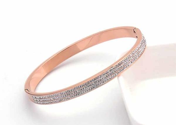 Naan diamond titanium steel gift bracelet popular more than 300 diamond open