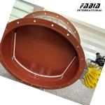 Round Butterfly Damper For Semiconductors LCD Panels And Biopharmaceuticals With