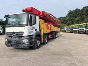 China 2021 62M C10 SYM5442THBEB 620C-10A Mercedes chassis Used Sany Concrete Pump Truck Pumping Pressure 12Mpa factory