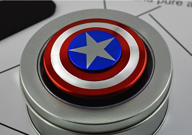 Captain America Si3n4 hybrid ceramic bearing fidget spinner,hand spinner 1114