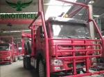 30000kg 60000kg Log Semi Trailer Red Semi Log Trailers For Sale