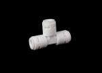 Three Way Quick Connect Water Fittings , Water Tee Connector Quick Fitting Type