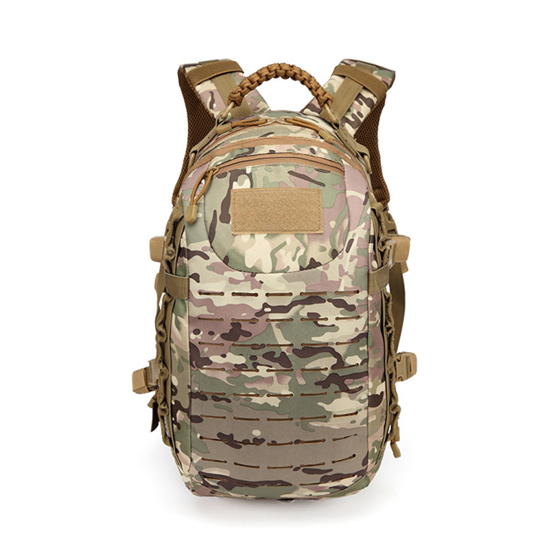 25L 900D Oxford Fabric Waterproof Daysack with Laser-Cut Molle Assorted Logo Accepted