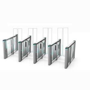 China Compact Size Speed Gate Turnstile Brushless DC Motor Entrance Barrier Gate factory