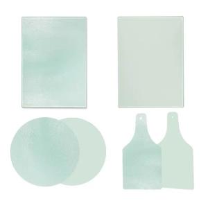 China Various Shape Sublimation Glass Chopping Board Heat Resistance factory