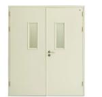 Hospital Fire Rated Swing Door 1.5mm Frame 1.0mm leaf For Clean Room