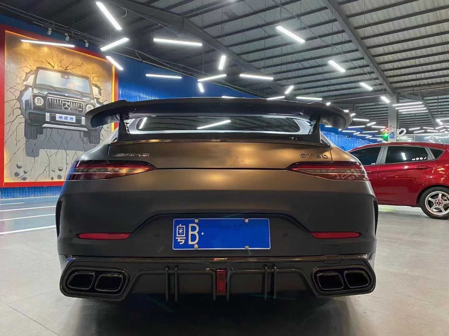 Auto Parts for Mercedes-Benz AMG GT50 GT53 Carbon Fiber Body Kit GT50 GT53 Gt63 Carbon Fiber Diffuser Carbon Fiber Spoiler