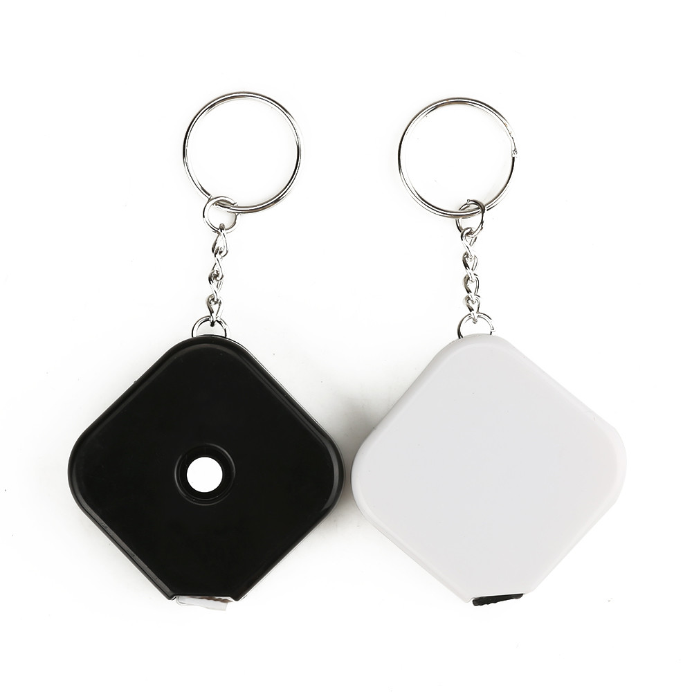 Wintape Name Personalized Handcraft Meter Square Shape Smooth Pull And Retract Mechanism Measures Tape With Keychain