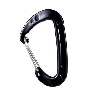 China 7075 Aluminum Alloy Carabiner 12KN Strength ZINC PLATED Finish for Pet D-Shape Hook factory