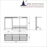 Metal Rectangle T8 Tubes IPE 140 Bus Stop Kiosk