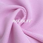 Eco Friendly Ribbed Activewear Knit Fabric Printable Stretch Yoga Wear