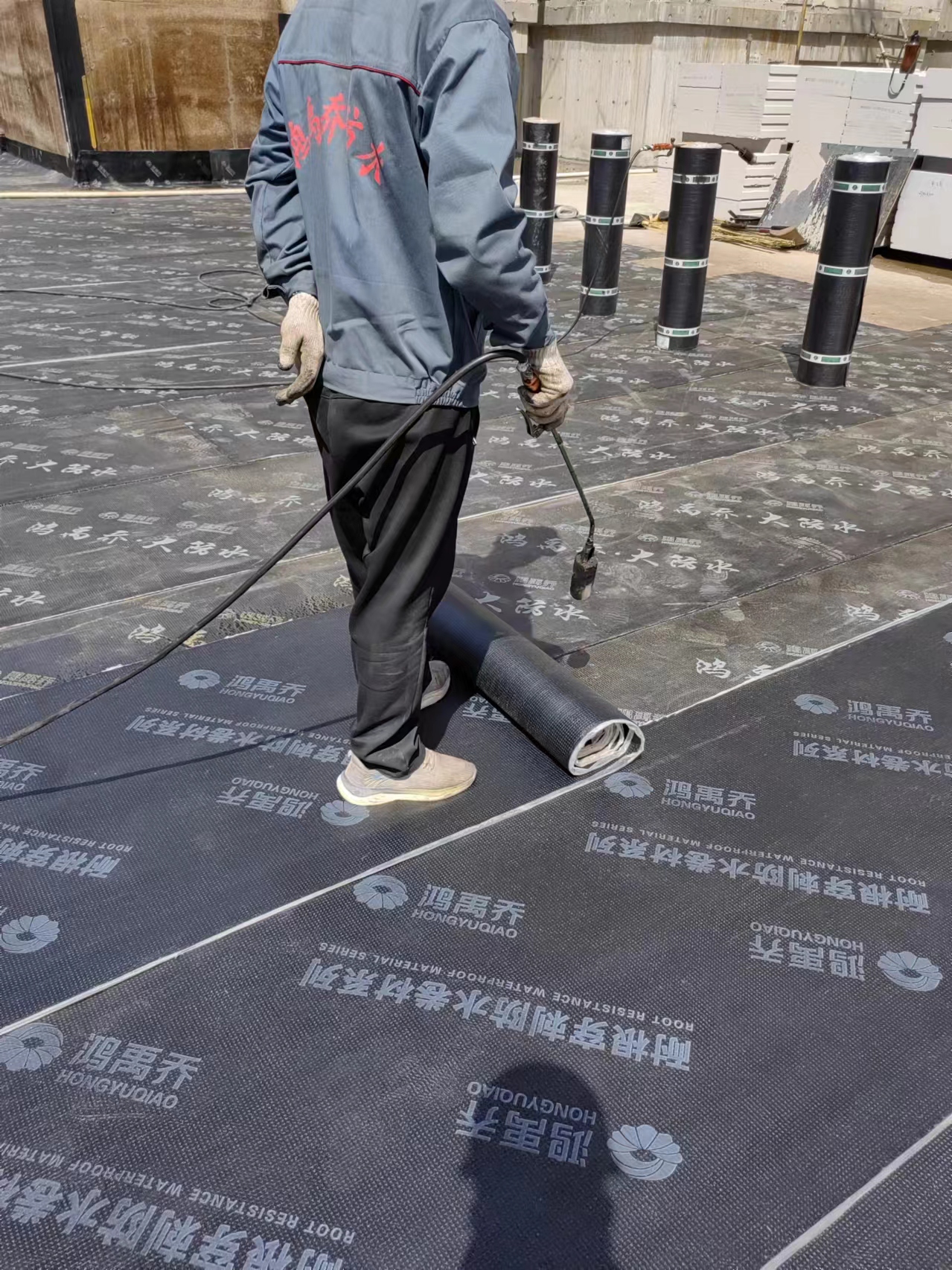 Plastic APP Modified Bitumen Waterproof Membrane For Basements Foundations Tunnels