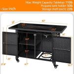 Customer Size Modern Outdoor Patio Portable Fireplace Table Top Gas Smokeless