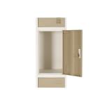 CBNT 3 door Metal Storage Cabinet KD Construction Gym Steel Locker