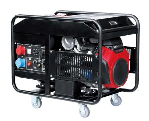 China 10.0KW Max Power Three Phase Generator , Welding Generator Set 25L Fuel Tank factory