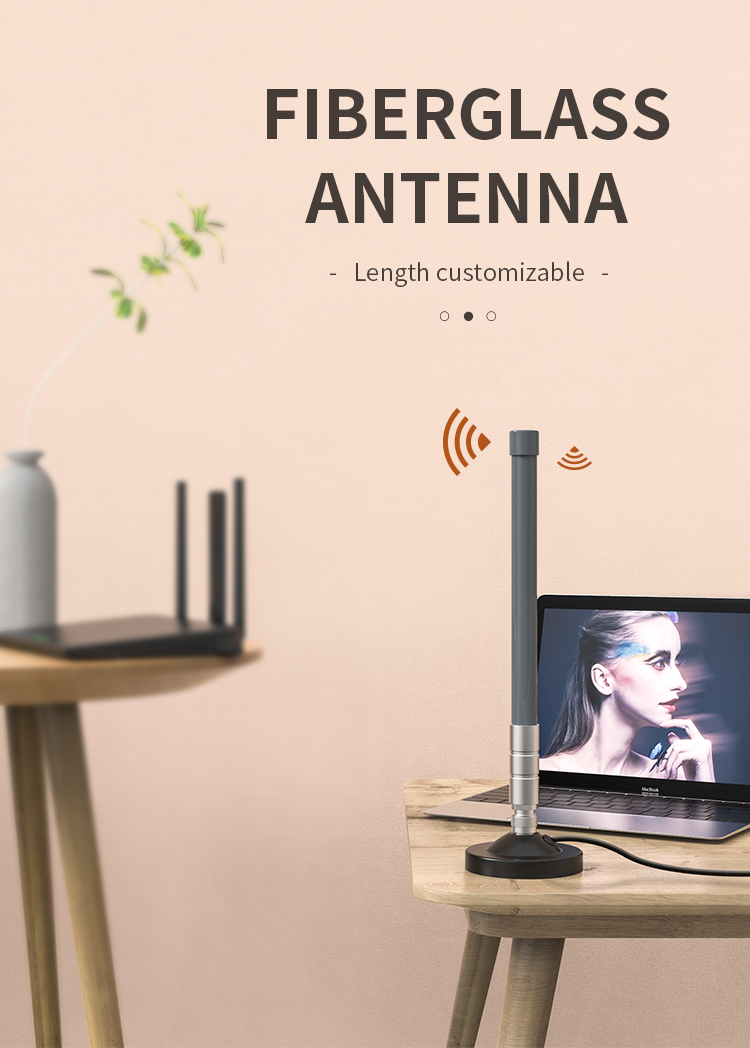 Customized Connector Type 2.4GHz/5.8GHz Fiberglass Antenna for Stable Signal Reception