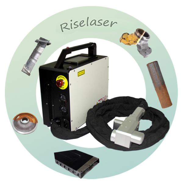 China Backpack Portable Handheld Laser Cleaner 50w 100w With Wobble Laser Cleaning Head factory