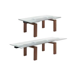 Home Furniture Simple Elegant Modern Extendable Dining Table Folding Dining