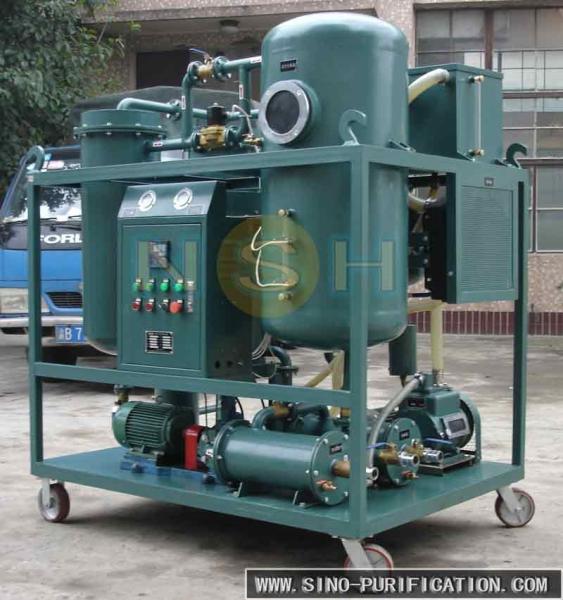 High Efficiency Turbine Oil Purification System Water Content ≤100 PPM Custom