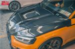 Auto Parts for Audi A5 S5 RS5 Carbon Fiber Hood A5 S5 RS5 Upgraded Transparent