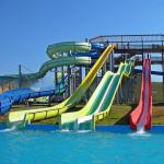 Swimming Pool Fiberglass Colorful Water Park Slide For Adult
