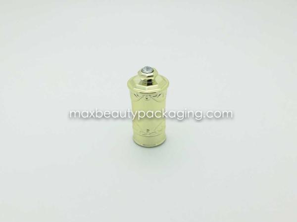 N2019 uv shiny gold coating finish with diamond nail polish cap nail polish