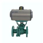 Flange Connection Electric DN15 Ball Valve Fluorine Ball Valve With Electric