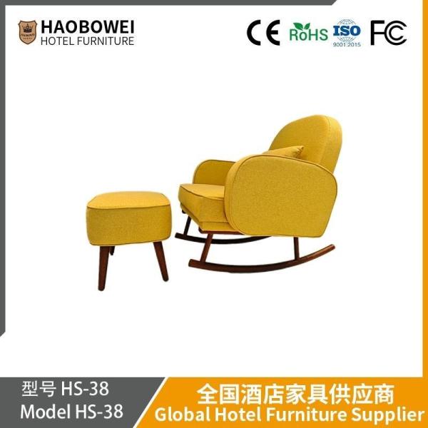 Modern Lazy Sofa Single Bedroom Balcony Recliner With Footrest Rocking Chair
