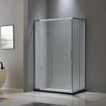Aluminium shower enclosure 1000*1000 with two sliding doors and two fixed panels