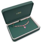 Velvet Emerald PU Leather Luxury Jewellery Packaging Boxes OEM ODM