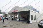Movable PVC Fabric Outdoor Exhibition Tents Aluminum Frame Waterproof Temporary