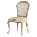 Craved oak wood chair with rattan back for luxury event and weddings decorations