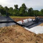 Industrial Design Style 250Mic Black Polyethylene Film HDPE Geomembrane Sheet