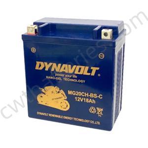 China DYNAVOLT MG20CH-BS-C Motorcycle Battery 12V 18Ah NANO GEL Batteries AGM Replacement Accessories factory