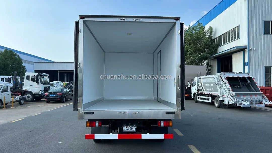 Pure Electric Mini Cargo Van Refrigerated Truck For Food Transportation