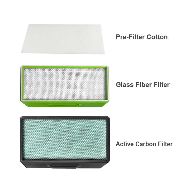 3 Layers Fume Extractor Soldering Quick Filter Replacement XS250-1S 80-150W