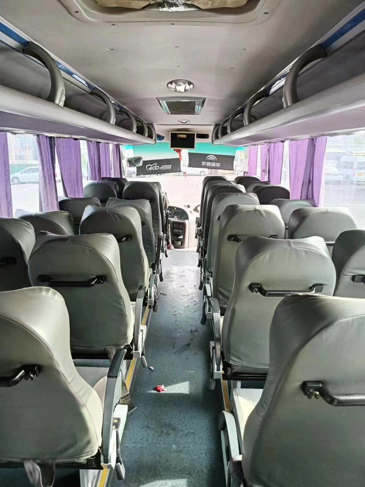 Used Short Bus 9 Meters Rare Engine 39 Seats Sealing Window LHD/RHD Luggage Rack Youngtong ZK6908