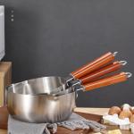 Humanized Japanese Sauce Pan Kitchen Cooking Non Stick Milk Boiling Pot