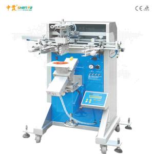 China Flat Semi Automatic Screen Printer With Moving Table factory