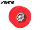 High Hardness Ball Bearing Pulley S608ZZ 6.35 Hole Red Roller Wheels For Sliding