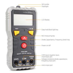 China NCV Measurement Digital Smart Multimeter AC Voltage 6V 60V 600V 21Kg factory