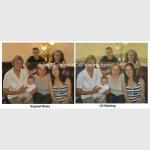Family Custom Oil Painting Portraits Handmade From Photograph 5 CM All Sides