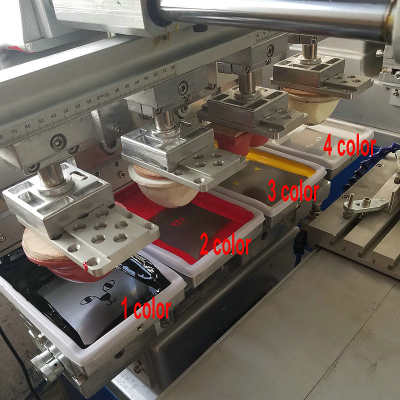 Multi Color 110V 60Hz Bottle Cap Printing Machine with separated colloid head