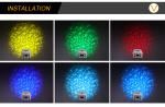 Waterproof 200w Outside Event Water effect Projector For Garden Bridge Park