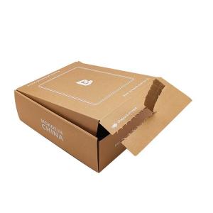 Recyclable Mailer Corrugated Box Flat Kraft Paper Box For Cosmetic