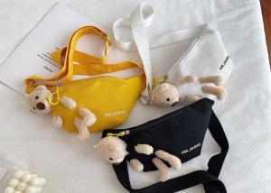 China Student fashion ins cross-body canvas chest purse bag new tide net celebrity popular cute bear Fanny pack factory