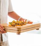 Household kitchen chopping board Clear with Patchwork