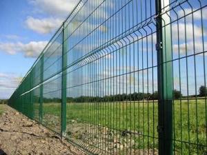 China 8ft High Fence Panels , 50x200mm Galvanized Mesh Panels factory