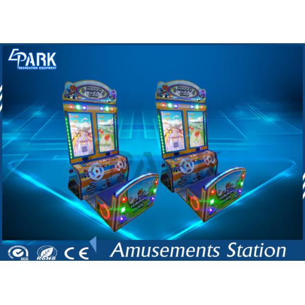 3D Scene Racing Game Machine With Double Cartoon Car L1550 * W1200 * H2100 MM